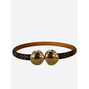 Louis Vuitton Brown Monogram History Mini Women's Bracelet